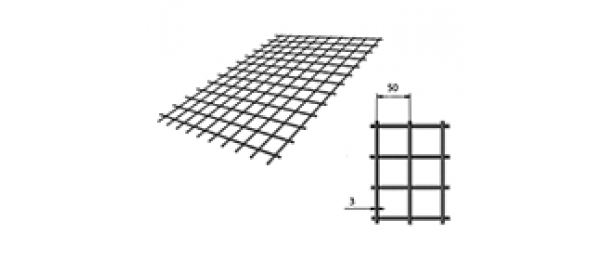 Сетка сварная (дорожная) 50х50х3мм 1х2м купить с доставкой в Сергиевом Посаде